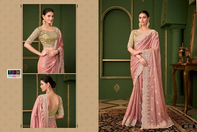 Latest Tfh Sarvaratna vol 2 Heavy Partywear Silk Saree Collection Wholesale 2026