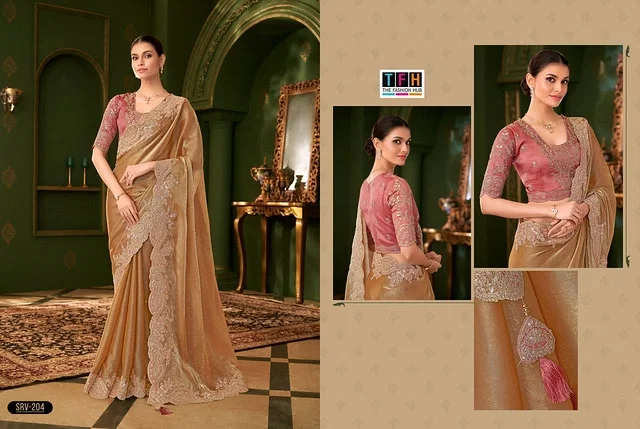 Latest Tfh Sarvaratna vol 2 Heavy Partywear Silk Saree Collection Wholesale 2026