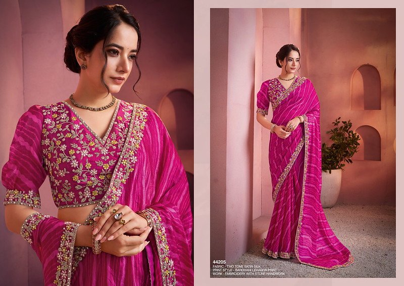 Launching Mahotsav Lehr Designer Two Tone Satin SIlk Saree Collection Wholesale 2026