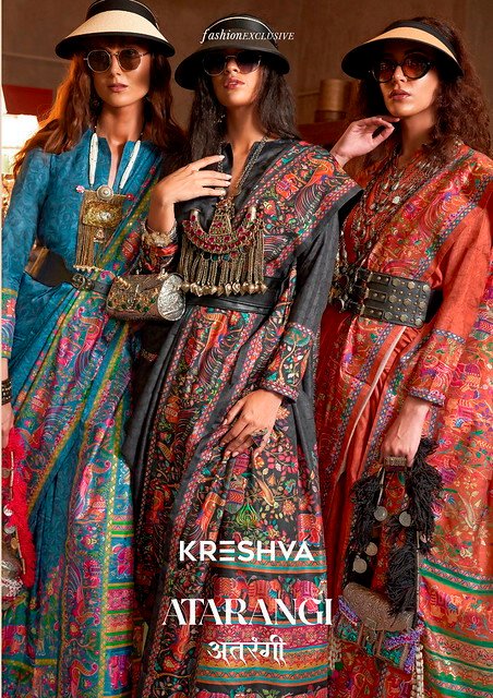 Kreshva Atarangi  4209 to 4217 High Quality Super 801 P.V Silk Saree Collection Wholesale