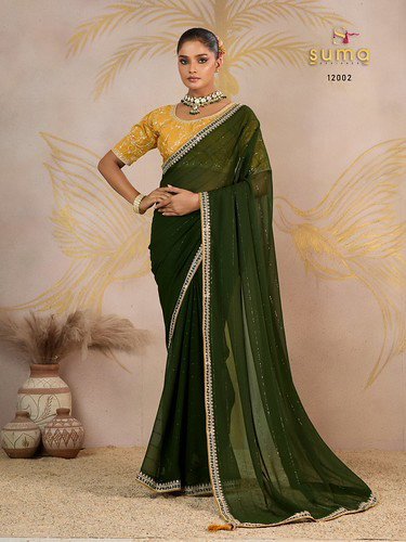 Beautiful Suma Jiya 12001 To 12008 Georgette With Zari Saree Collection Wholesale 2026