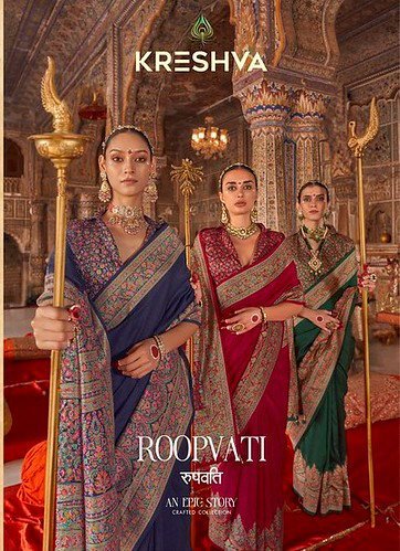 Kreshva Roopvati 910 To 915 High Quality Super 801 P.V Silk Saree Collection Wholesale