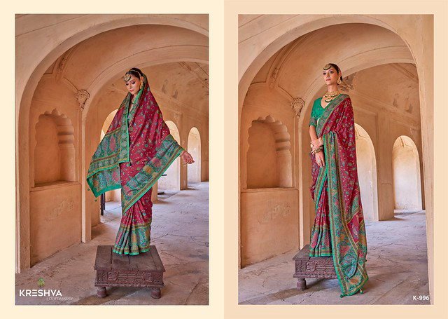 Beautiful Kreshva Priyatama 993 To 998 Combine The Richness Of Silk Saree Collection Wholesale 2026