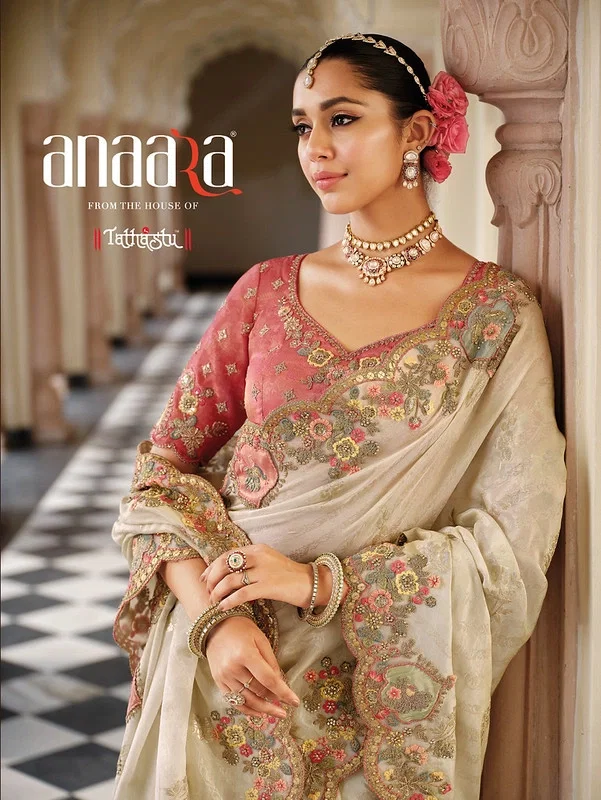 Tathastu Anaara 7800 Series Soft Silk with Beutifull Zari Weaving Saree Wholesale