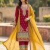 Kb 3306 Super Hit Chinon Embroidery Sequins Worked Designer Salwar Kameez Wholesale