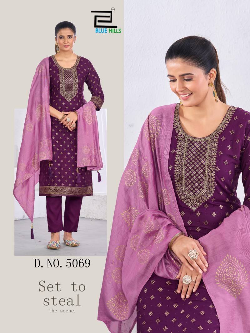 Latest Blue Hills Royal Touch Vol 20 Rayon Foil Printed Kurti Pant And Dupatta Wholesale 2026