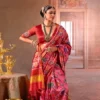 Beautiful Kreshva Patola Deluxe P. V. Silk With Weaving Patola Print Traditional Saree Wholesale 2026