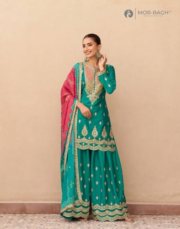 Launching Aashirwad Mor Bagh Aruna Chinon Silk Salwar Suit Collection Wholesale 2026