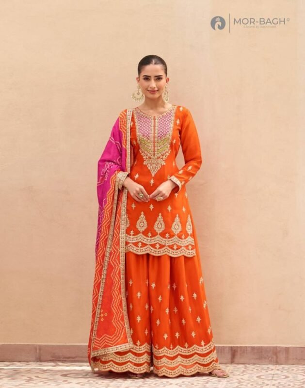Launching Aashirwad Mor Bagh Aruna Chinon Silk Salwar Suit Collection Wholesale 2026