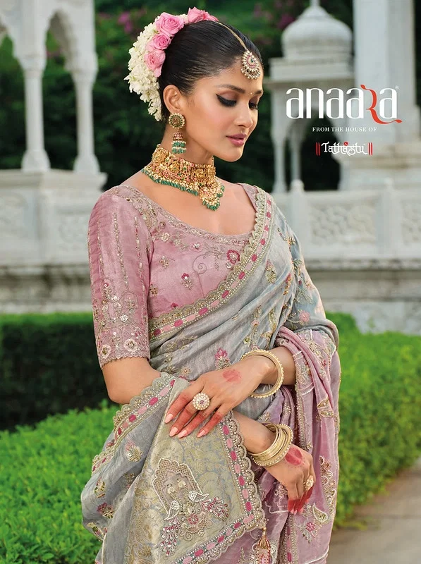 Tathastu Anaara 8100 Series Heavy Silk Wedding Wear Saree Collection Wholesale