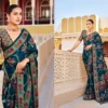 Launching Kreshva Aarini Designer Silk Saree With Flower Print Saree Collection Wholesale 2026