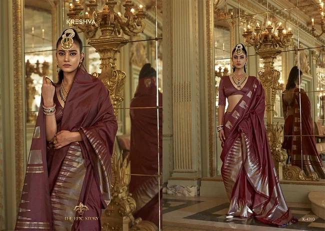 Stylish Kreshva Antariksh Silk Designer Festival Wear Saree Collection Wholesale 2026
