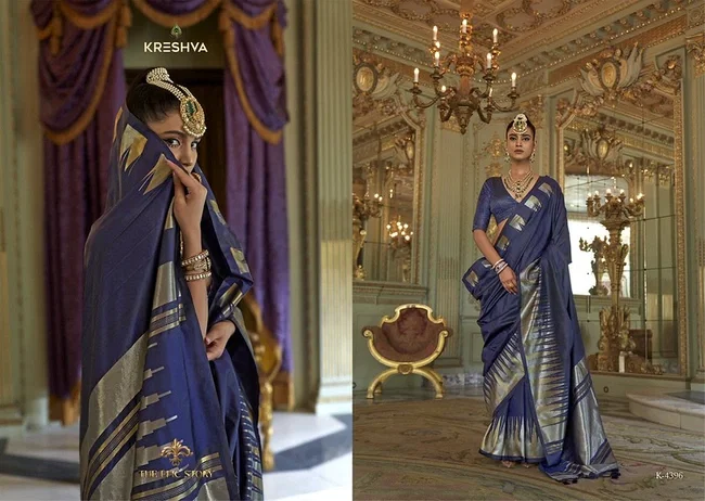 Stylish Kreshva Antariksh Silk Designer Festival Wear Saree Collection Wholesale 2026
