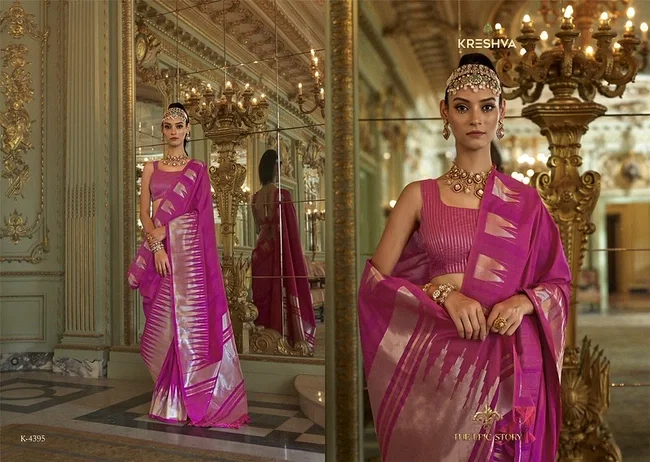 Stylish Kreshva Antariksh Silk Designer Festival Wear Saree Collection Wholesale 2026