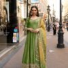 Beautiful Sayuri Kusum Designer Viscose Jacquard Silk Gown With Dupatta Collection Wholesale 2026