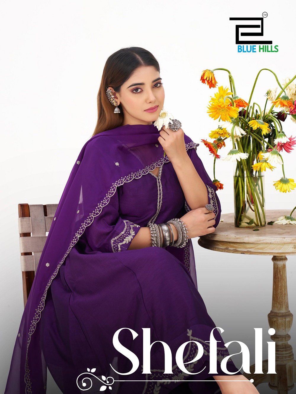 Blue Hills Shefali Vichitra Silk Kurti Bottom With Dupatta Collection Wholesale