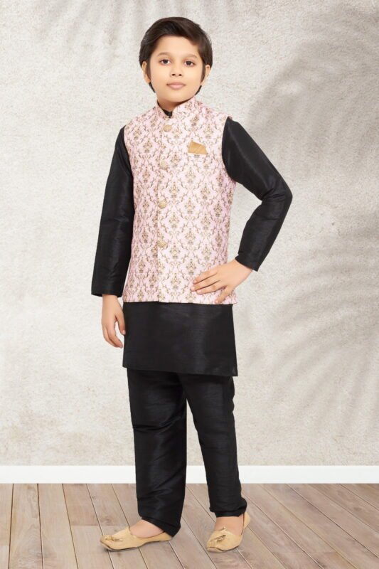 Buy Sumi 201 to 208 Art Banarasi Silk Traditional Wear Printed Kids Kurta Pajama With Jacket Collection Wholesale 2026