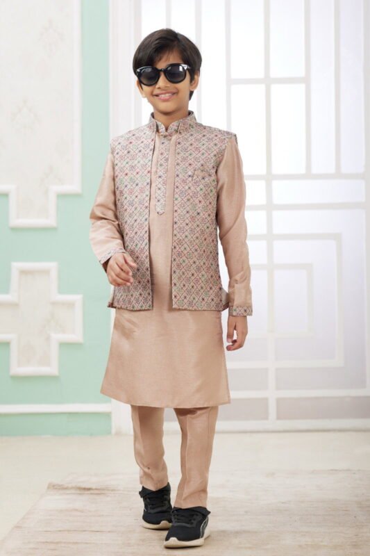 Latest Sumi 281 to 286 Art Banarasi Silk Party Wear Printed Readymade Kids Kurta Pajama Collection Wholesale 2026