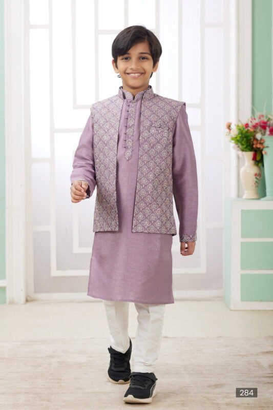 Latest Sumi 281 to 286 Art Banarasi Silk Party Wear Printed Readymade Kids Kurta Pajama Collection Wholesale 2026