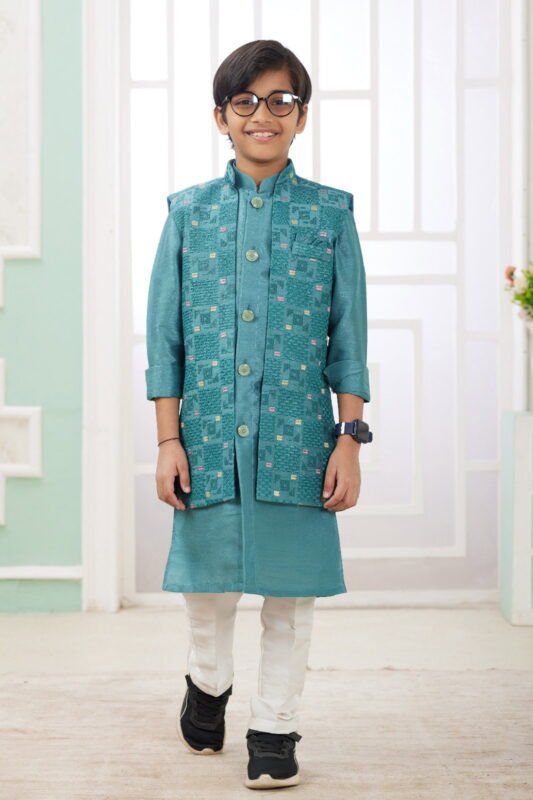 Latest Sumi 281 to 286 Art Banarasi Silk Party Wear Printed Readymade Kids Kurta Pajama Collection Wholesale 2026
