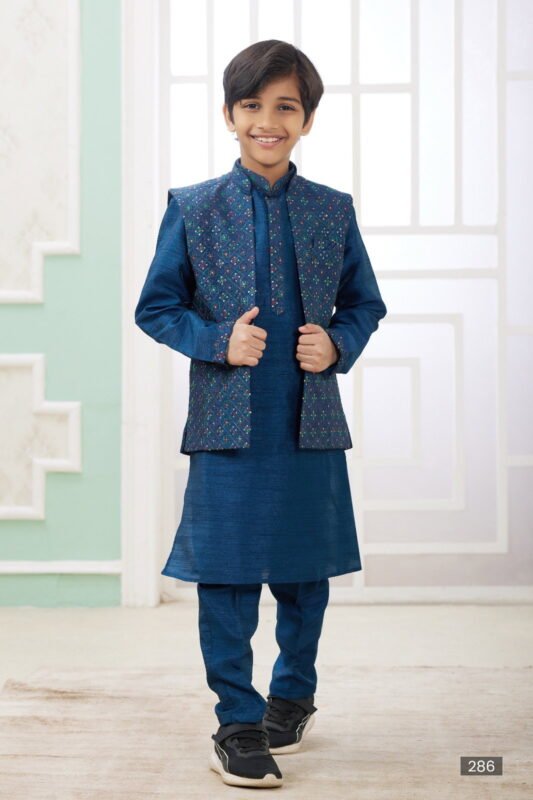 Latest Sumi 281 to 286 Art Banarasi Silk Party Wear Printed Readymade Kids Kurta Pajama Collection Wholesale 2026