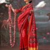 Launching Kreshva Patola Vanmala PV Silk Weaving Border Patola Print Saree Wholesale 2026