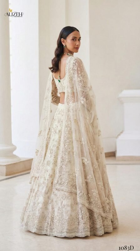 Beautiful Alizeh Bridal Heritage Colours 1083 Butterfly Net Designer Lehenga Choli Wholesale 2026