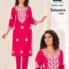 Launching Blue Hills Saiyaara Rayon With Work Kurti And Pant Collection Wholesale 2026