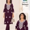 Launching Blue Hills Saiyaara Rayon With Work Kurti And Pant Collection Wholesale 2026