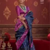 Beautiful Kreshva Kalki Silk With Ikkat Design Saree Wholesale 2026