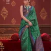 Beautiful Kreshva Kalki Silk With Ikkat Design Saree Wholesale 2026