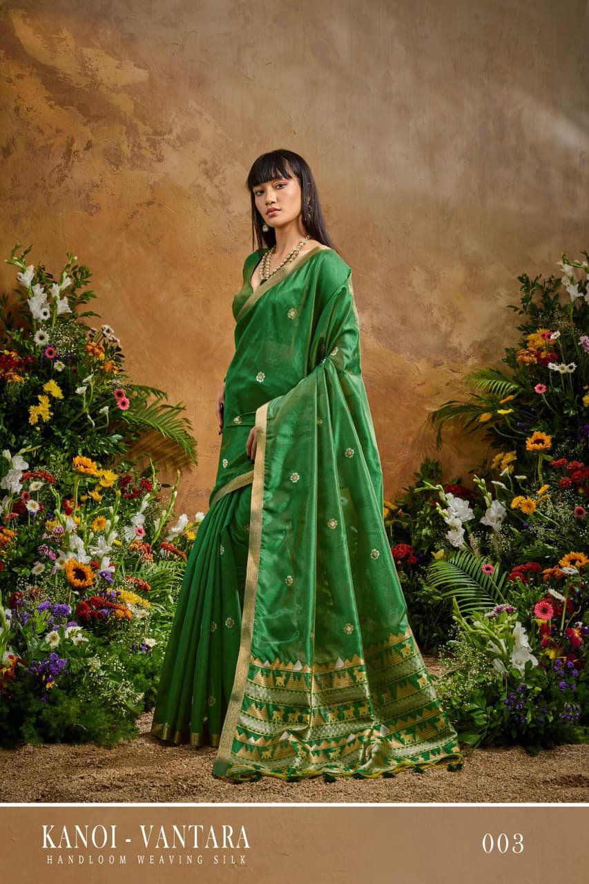 Launching Rajtex Kanoi Vantara Fashionable Handloom Weaving Silk Saree Collection Wholesale 2026