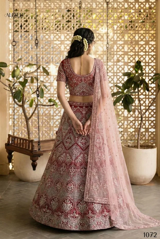 Alizeh Shades 1072 Heavy Butterfly Net Lehenga Choli Wholesale