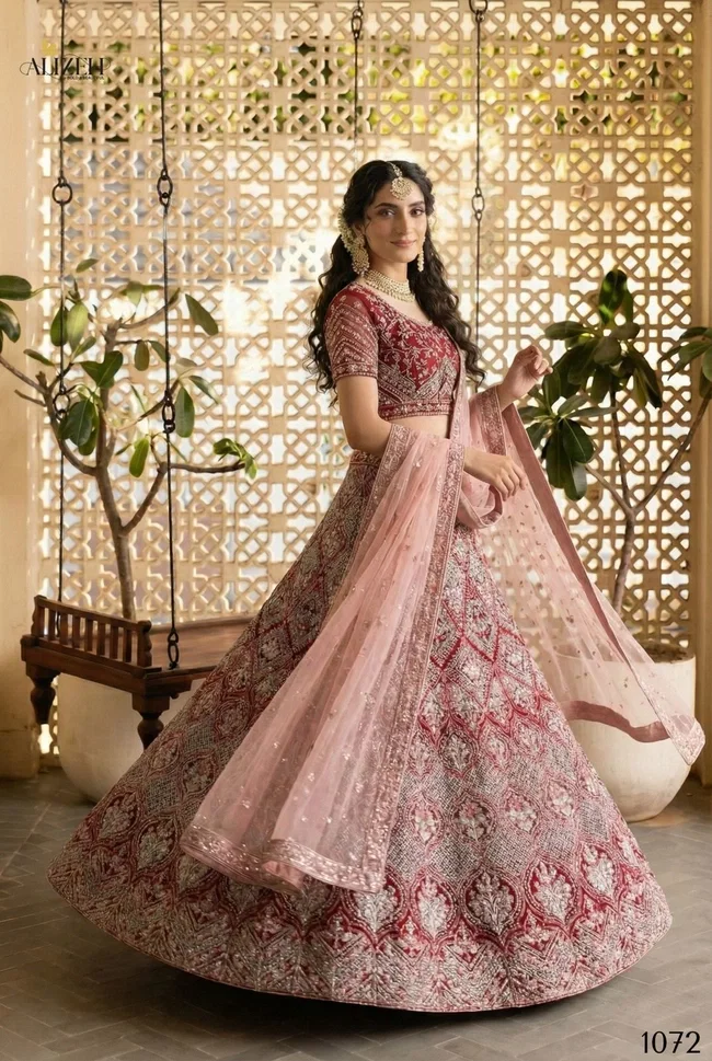 Alizeh Shades 1072 Heavy Butterfly Net Lehenga Choli Wholesale
