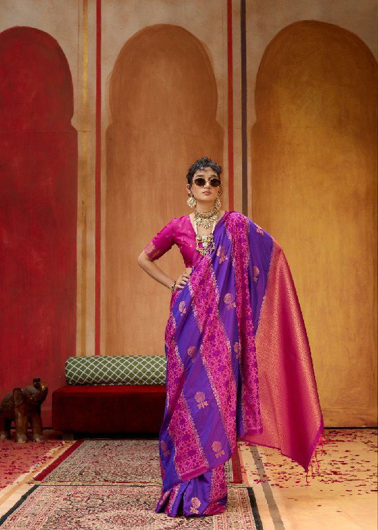 Stylish Rajtex Kirtan Patola Pure Silk Handloom Weaving Saree Wholesale 2026