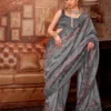 Stylish Kreshva Man Morni P.V. Silk With Kalmakari Design Saree Wholesale 2026