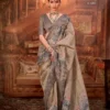 Stylish Kreshva Man Morni P.V. Silk With Kalmakari Design Saree Wholesale 2026