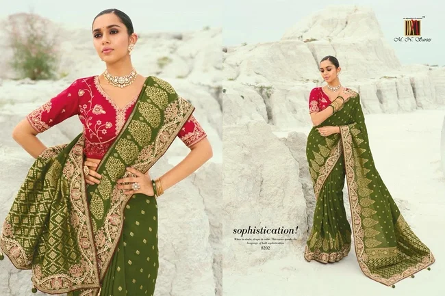 Buy MN 8200 Series Viscose Satin Silk Saree Wholesale 2026