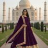 Beautiful Kb 3308 Super Faux Georgette Sequence Embroidery Worked Gown With Dupatta Collection Wholesale 2026