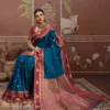 Rajtex Kontessa Temple Tussar Silk Handloom Weaving Saree Wholesale