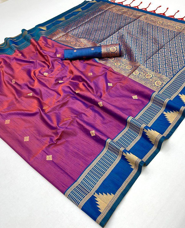 Beautiful Rajtex Kontessa Temple Tussar Silk Handloom Weaving Saree Wholesale 2026