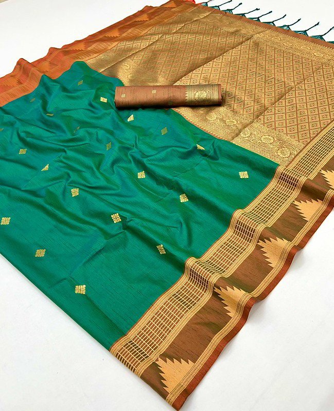 Beautiful Rajtex Kontessa Temple Tussar Silk Handloom Weaving Saree Wholesale 2026