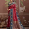 Beautiful Rajtex Kontessa Temple Tussar Silk Handloom Weaving Saree Wholesale 2026