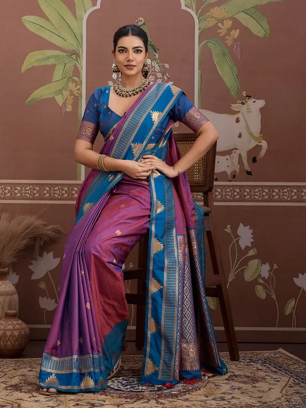 Beautiful Rajtex Kontessa Temple Tussar Silk Handloom Weaving Saree Wholesale 2026