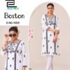 Stylish Blue Hills Boston Rayon Embroidery Work Kurti Collection Wholesale 2026