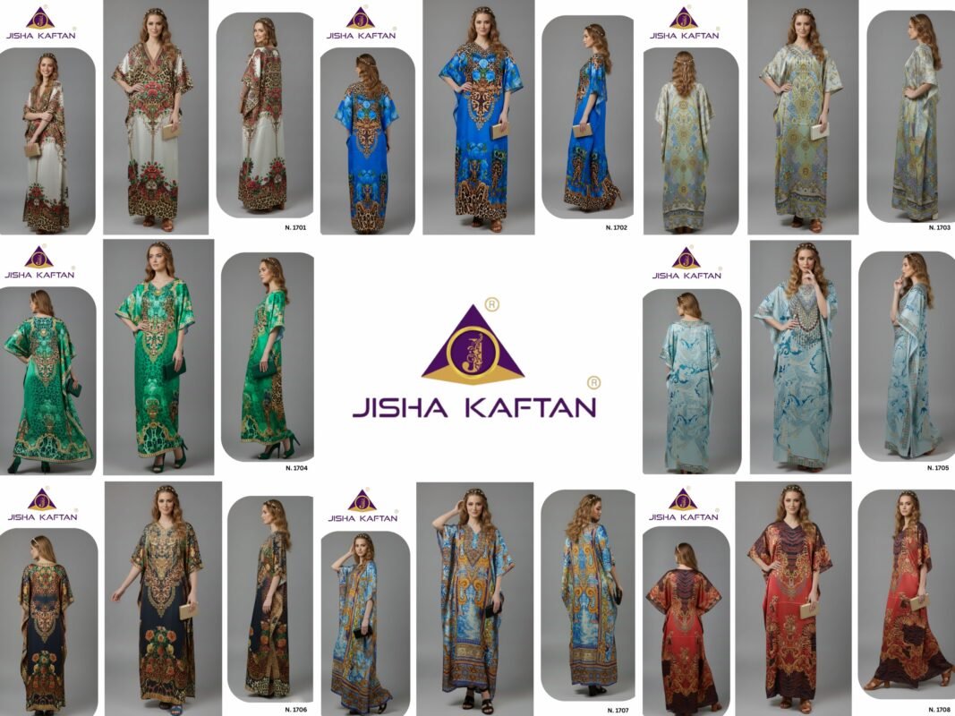 Stylish Jisha Kaftan E Nazakat Vol 17 Poly Japan Satin Kaftan Collection Wholesale 2026