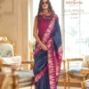 Buy Kreshva Kalatmak Silk With Traditional Temple Border Saree Wholesale 2026