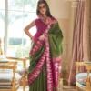 Buy Kreshva Kalatmak Silk With Traditional Temple Border Saree Wholesale 2026