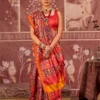 Latest Kreshva Patola Grace P.V.Silk With Weaving Border Saree Collection Wholesale 2026