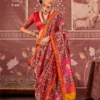 Latest Kreshva Patola Grace P.V.Silk With Weaving Border Saree Collection Wholesale 2026